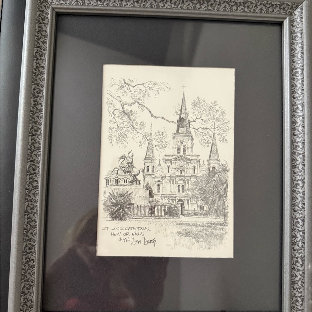 Framed Art of St. Louis Cathedral
